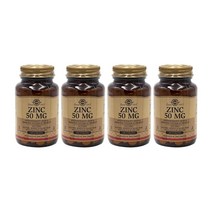솔가 아연 50mg 타블렛, 100정, 4개