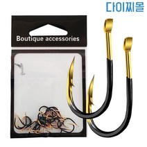 다이찌몰 블랙코팅 대물바늘 텅스텐강 강도 6H 일본생산 초고강도 6H, 10호, 1개