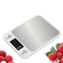 주방 음식요리 계량용 전자저울 10KG 가정 업소용 이유식 베이킹, 화이트
