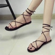 글래디에이터 샌들 여자 스트랩 캐주얼 휴양지 패션