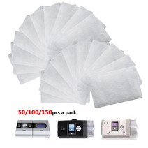코골이방지 양압기 20/50/100/150pcs 일회용 범용 교체 필터 코튼 필터 수면 Snorer ResMed AirSense 10 Ai, 03 150pcs