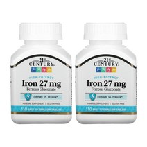 21세기 센츄리 철분 27mg 삼키기 쉬운 정제 110정 철분제 x 2개