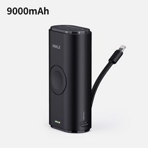 애플워치보조배터리 iwalk 휴대용 Apple 시계 충전기 9000mah 전원 은행 및, 검은색