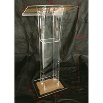 투명한 단상 게스트 환영대 결혼식 사회 무대 아크릴 연설대, D