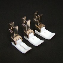 오렌지미싱 상아 테프론노루발 플라스틱 PVC뿔 공업용 재봉틀, 1개, 광폭통바닥형(9-14H)