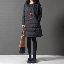 누빔패딩 겨울하객 미니 키큰여자 골프 원피스 퀼팅 롱 누비 기모 겨울 누빔 패딩