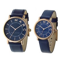 [마크 제이콥스] MARC JACOBS 쌍 시계 록시 36mm 28mm 로즈 골드 케이스 네이비 가죽 MJ1534MJ1539 시계 [품]