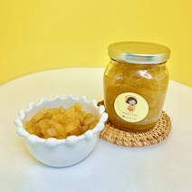 사과 애플 시나몬 조림 수제 과일 콩포트 무설탕 그릭요거트 크로플 토핑 답례품 선물 세트, 300g, 사과 조림