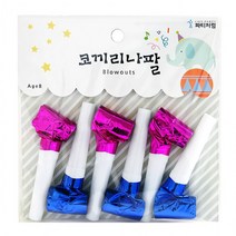 생일파티 불면 길어지는 코끼리코 종이나팔 뿌 소리나는 나팔 핑크색 파란색 혼합 6개입, 상세페이지 참조, 상세페이지 참조, 상세페이지 참조