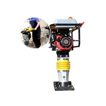 콤팩터 땅다짐기계 가솔린 래밍 풀링 흙 다짐 기계 진동 램 주택들 고속도로 정원 기초 건물 건설 장비 땅다짐기 0, 협력사, cjh-125