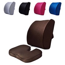 메모리폼 의자 허리 받침 등받이 쿠션 디스크 허리받침대, 등받이쿠션 블루