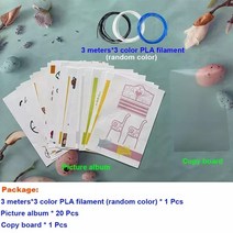 3d펜 3디펜 드로잉 종이 낙서 보드 템플릿 복사 보드 패턴 무작위 40 그림에 대한 참조 도면, 주형