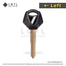 LQYL-오토바이 블랭크 키 교체 야마하 YZF XJR1300 FJR1300 MT09 MT07 XJ6 TMax FZ6 FZ8 R3 R1 R6 XJR400 용, 1 PCS Black Left