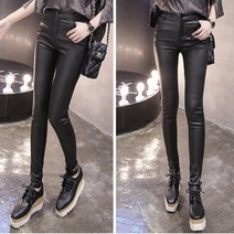 온스타일러 야스 레자 스키니 바지 여성가죽바지