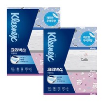 크리넥스 클래식 무색 무향 각티슈 180매 6입 2팩