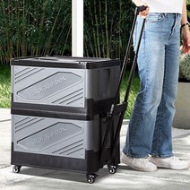 폴딩박스 캠핑용구르마 캠핑웨건 수레카트 미니캐리어 휴대용장바구니-72394EA, 엘림102 폴딩박스카트 그레이