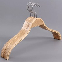 둥근고리 심플옷걸이 스킨 원목옷걸이 셔츠옷걸이 옷가게 가정용 옷걸이, 여성용 가로 38cm, 1개
