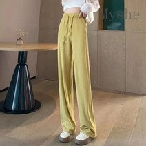 [Myshe]와이드 아이스 팬츠 여성 여름 캐주얼 바지 Jun606LTT613BS08