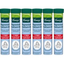 Kneipp 독일 크나이프 마그네슘 칼슘 비타민 D3 20정 6개, 1개, 기본