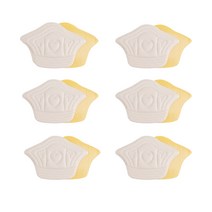 마음을담다 운동화뒤꿈치패드 6세트, 화이트 1cm, 6개