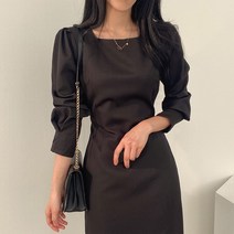 블링앤수 오피스 여성 기본핏 롱 원피스 KZZ024