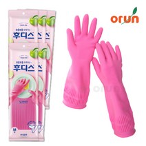 후디스 고무장갑 M (중), 후디스(M/핑크), 5개