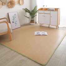 Younimu 라탄 러그 시원한 여름 러그 여름 카펫 돗자리 카펫 라탄 매트 여름쿨매트, AA07