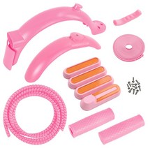 샤오미 Mijia M365 Pro S 전동 스케이트 보드 스쿠터 수리 교체 키트 용 전면 리어 머드 가드 타이어 펜더, 05 분홍색