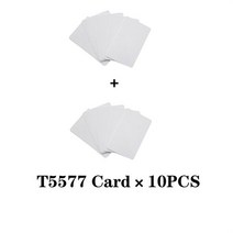 액세스제어 5/10PCS RFID EM4305 T5577 재기록 복사기 복사 태그 125khz 스마트 칩 근접 식 카드 쓰기 가능 액세스 제어 Badg, [02] 10 PCS