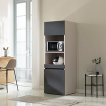 [★2만원 추가할인중!]장인가구 스페이스 광폭 600 주방수납 광파오븐 렌지대, 올진그레이