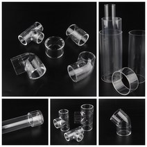 각파이프조인트 각관 202532mm 아크릴 복합 피팅 수족관 물고기 탱크 pmma 플렉시 유리 두꺼운 팔꿈치 티 스트레이트 커넥터 튜브, 2pcs 2mm 파이프, 32mm
