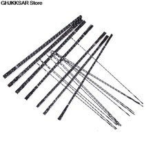 직소기 날 12 개/몫 다이아몬드 와이어 톱 커터 쥬얼리 금속 지그 블레이드 목공 공예 도구 스크롤 나선형, 02 0.85mm