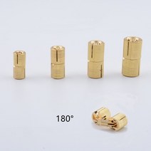 구리 배럴 경첩 원통형 숨겨진 캐비닛 가구 하드웨어 용 보이지 않는 황동 경첩 마운트, 10mm