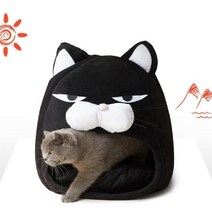 위dnlfarm_강아지 검은 고양이 숨숨집 길고양이 쿠션 산소방 숨숨 기능성하우스 캣동굴 냥이 길집 하우스♥Farm, ♥Farm소형