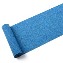 캐프마켓 린넨 감성 테이블러너 원형 사각 테이블보 식탁보, 03 블루, 4인용 30 x 180 cm