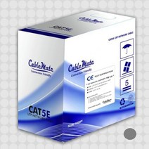 케이블메이트 CAT5e UTP 305M 그린 단선 랜선 랜케이블 시공용 납품용, cat5e utp 305m 그레이