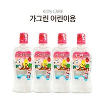 J-MALL 가글하는 습관!! 동아제약 어린이용 가그린 딸기향380ml 불소 충치케어, 4개