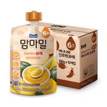[매일유업] 맘마밀 안심이유식 6개월 100g 10팩 3종 중 택1, 바나나와 단호박 10팩