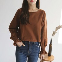 [아이슈즈] 코튼커프스블라우스