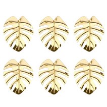 침봉 냅킨 파티 반지 걸쇠 여름 결혼식 정글 열대 하와이 거북이 수제 잎 훌라 추수 감사절 꽃 생일, 01 Golden