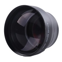 전문 2.2 배 고화질 텔레 렌즈 58mm 텔레 컨버터 망원 렌즈, 검은색