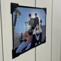 테두리 코너 스티커 폴라로이드 사진 벽꾸미기 엽서붙이기 검정 1EA
