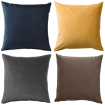 이케아 쿠션커버 SANELA 사넬라 쿠션커버 그레이그린 50x50 cm