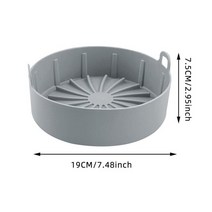 방진 고무 판 에어 프라이어 실리콘 냄비 다기능 에어 프라이어 오븐 액세서리 빵 치킨, l