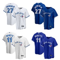 토론토 블루제이스 유니폼 여름가디건 반소매 티셔츠 야구 유니폼 져지