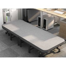 접이식매트 1인침대 접는침대 사무실침대 간이침대, 60폭 회색