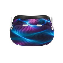 골프 VR 오큘러스Oculus Quest 2 용 실리콘 보호 커버 셸 케이스 VR 헤드셋 액세서리 긁힘 방지, 한개옵션1, 08 striped blue