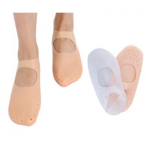 풋케어용품 발 뒷꿈치 보습양말 발뒷꿈치 보호패드 실리콘 덧버선, 화이트
