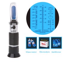 . 4 in 1 ATC 굴절계 부동액 냉각수 테스터 엔진 유체 프로필렌 에틸렌 글리콜 검출기 자동차 클린 배터리 테스트