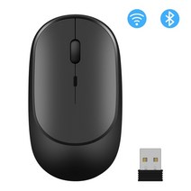 손목안아픈마우스 서든 오버워치 배그 무선 마우스 블루투스 충전식 마우스 ipad 컴퓨터 노트북 pc 용 초박형 자동 led 다채로운 백라이트 게임용 마우스, 블랙 2 스타일